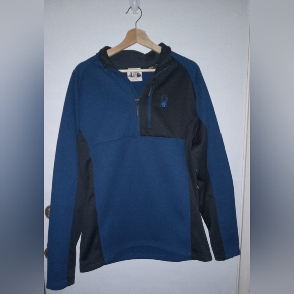 Blue and Black Quarter-Zip Pullover XL - Picture 1 of 6